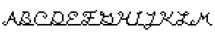 Matrix Script Cursive Font UPPERCASE