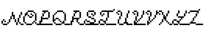 Matrix Script Cursive Font UPPERCASE