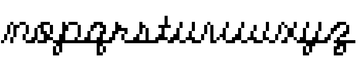 Matrix Script Cursive Font LOWERCASE