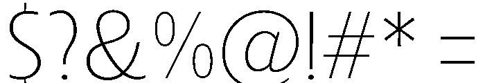 Matson Extra Light Font OTHER CHARS
