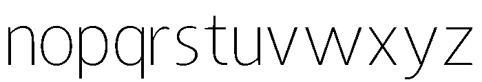 Matson Extra Light Font LOWERCASE