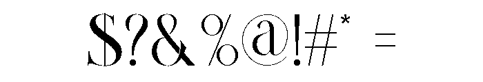 Mattgin Font OTHER CHARS