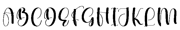 Matured Font UPPERCASE
