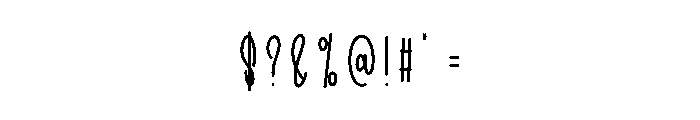 Maturings Handsome Font OTHER CHARS