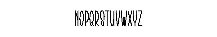 Maturings Handsome Font UPPERCASE