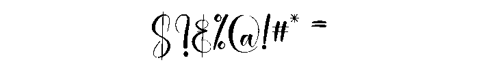 Maulana Creative Font OTHER CHARS