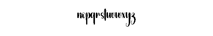 Maulana Creative Font LOWERCASE