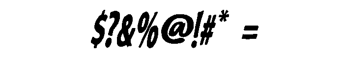 Mavella Oblique Font OTHER CHARS