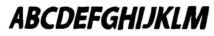 Mavella Oblique Font UPPERCASE