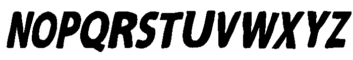 Mavella Oblique Font UPPERCASE