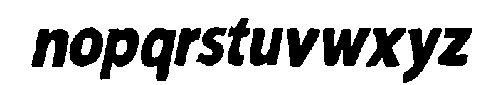 Mavella Oblique Font LOWERCASE
