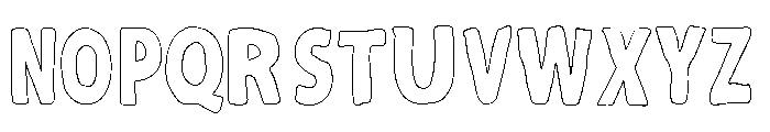 Mavella Outline Font UPPERCASE