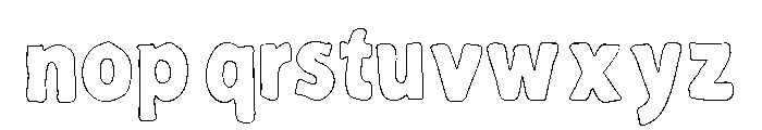 Mavella Outline Font LOWERCASE