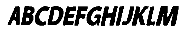 MavellaOblique Font UPPERCASE