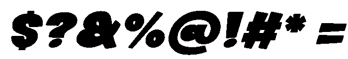 Maverixe Slant Font OTHER CHARS