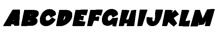 Maverixe Slant Font UPPERCASE