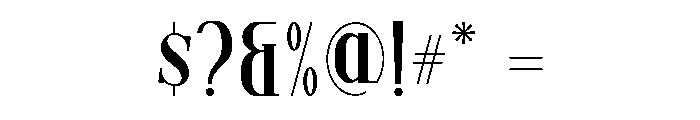 Mavero Regular Font OTHER CHARS