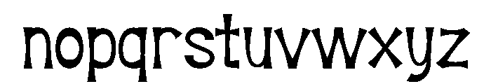 Mavones Font LOWERCASE