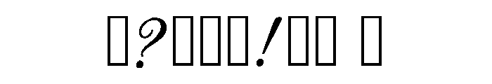 Max Regular Font OTHER CHARS