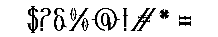 Maxrok Font OTHER CHARS