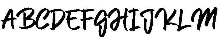 May May Font UPPERCASE