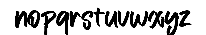 May May Font LOWERCASE