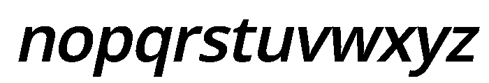 Mayakoli Italic Font LOWERCASE