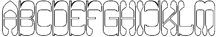 Maybe Someday-Hollow Font UPPERCASE
