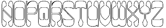 Maybe Someday-Hollow Font UPPERCASE