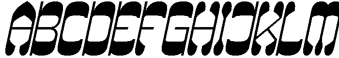 Maybe Someday Italic Font UPPERCASE