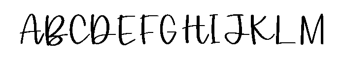 Maybe Tomorrow Font UPPERCASE