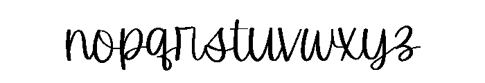 Maybe Tomorrow Font LOWERCASE