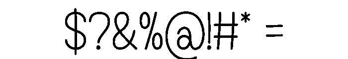 Maybe Trend Font OTHER CHARS