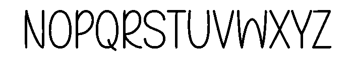 Maybe Trend Font LOWERCASE