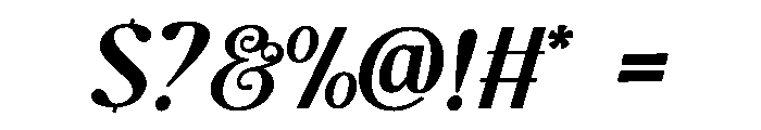 Maybella Bold Font OTHER CHARS