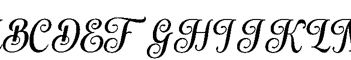 Maybella Bold Font UPPERCASE