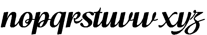 Maybella Bold Font LOWERCASE