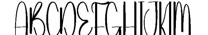 Maylora Font UPPERCASE