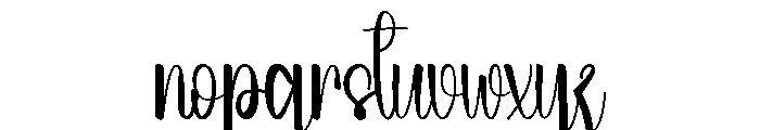 Maylora Font LOWERCASE