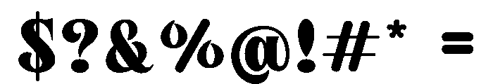 Mayo Age Font OTHER CHARS