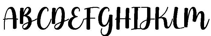 Maywen Font UPPERCASE