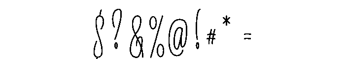 Mazera Font OTHER CHARS