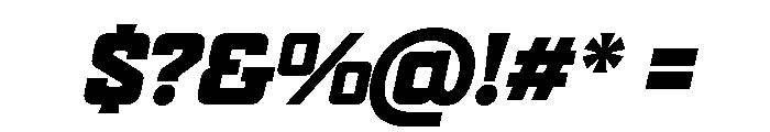 Mazestic-BlackItalic Font OTHER CHARS