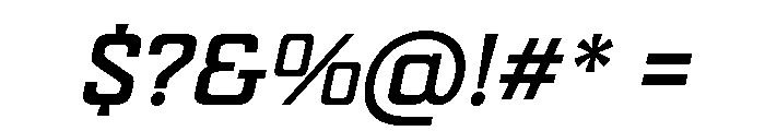 Mazestic-MediumItalic Font OTHER CHARS