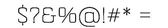 Mazestic-Thin Font OTHER CHARS