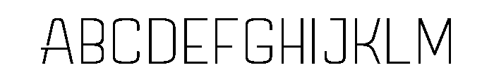 Mazestic-Thin Font UPPERCASE