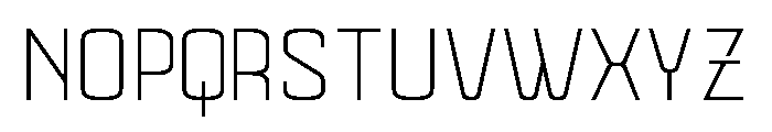 Mazestic-Thin Font UPPERCASE