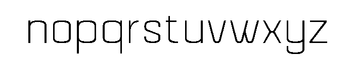 Mazestic-Thin Font LOWERCASE