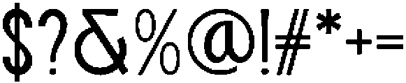MACHUN Regular otf (400) Font OTHER CHARS