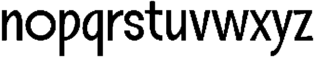 MACHUN Regular otf (400) Font LOWERCASE